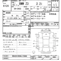 BMW Z3 SERIES лот № 6120 оценка 3.5  с аукциона в Японии 10