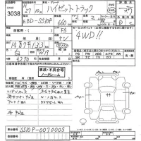 Daihatsu HIJET TRUCK лот № 3038 оценка 3.5  с аукциона в Японии 9