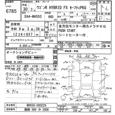 Suzuki WAGON R  с аукциона в Японии