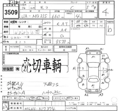 Nissan MOCO  с аукциона в Японии