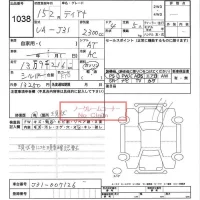 Nissan TEANA лот № 1038 оценка -  с аукциона в Японии 6