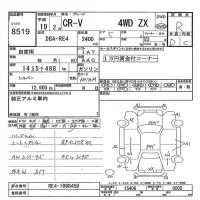 Honda CR-V лот № 8519 оценка R  с аукциона в Японии 7