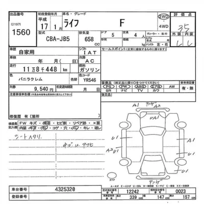 Honda LIFE  с аукциона в Японии