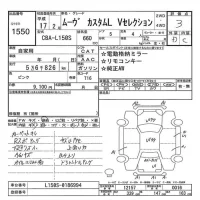 Daihatsu MOVE лот № 1550 оценка 3  с аукциона в Японии 7