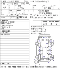 Nissan DAYZ ROOX лот № 4566 оценка 3  с аукциона в Японии 5