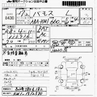 Honda VAMOS лот № 8430 оценка 3  с аукциона в Японии 2