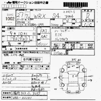 Subaru WRX лот № 1002 оценка R  с аукциона в Японии 7