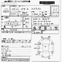 Volkswagen PASSAT лот № 8521 оценка 3.5  с аукциона в Японии 7