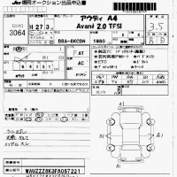 Audi A4 лот № 3064 оценка 3.5  с аукциона в Японии 7