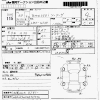 BMW 3-Series лот № 115 оценка 4  с аукциона в Японии 7