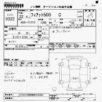 Fiat 500C лот № 9032 оценка 3.5  с аукциона в Японии 7