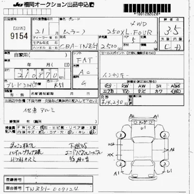 Nissan MURANO  с аукциона в Японии