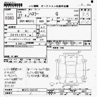 Suzuki HUSTLER лот № 9383 оценка 3.5  с аукциона в Японии 7