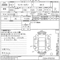 Mitsubishi LANCER лот № 20006 оценка R  с аукциона в Японии 10