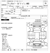 Subaru SAMBAR лот № 7019 оценка RA  с аукциона в Японии 6
