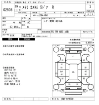 Subaru STELLA лот № 2505 оценка 3  с аукциона в Японии 6