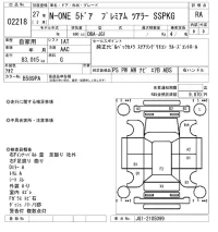 Honda N ONE лот № 2218 оценка RA  с аукциона в Японии 6