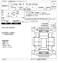 Subaru CHIFFON лот № 2210 оценка 4  с аукциона в Японии 6
