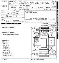 Subaru LEGACY лот № 95015 оценка 0  с аукциона в Японии 8