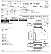 Mercedes-Benz B CLASS лот № 5023 оценка 3.5  с аукциона в Японии 6
