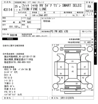 Honda FIT SHUTTLE лот № 43114 оценка RA  с аукциона в Японии 10