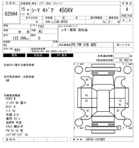 Nissan CIMA лот № 2564 оценка 4  с аукциона в Японии 5