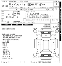 Mercedes-Benz E CLASS лот № 43100 оценка 4  с аукциона в Японии 10