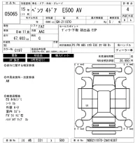 Mercedes-Benz E CLASS лот № 5065 оценка 4  с аукциона в Японии 6