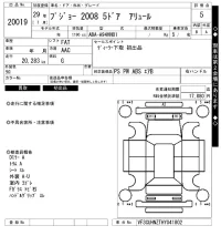 Peugeot 2008 лот № 20019 оценка 5  с аукциона в Японии 7