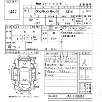 Honda ACTY TRUCK лот № 1447 оценка R  с аукциона в Японии 6