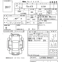 Daihatsu WAKE лот № 2017 оценка 3.5  с аукциона в Японии 6