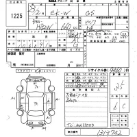 Mitsubishi EK WAGON лот № 1225 оценка 3.5  с аукциона в Японии 6