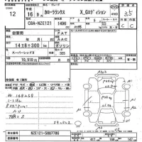 Toyota COROLLA RUNX лот № 12 оценка 3.5  с аукциона в Японии 7