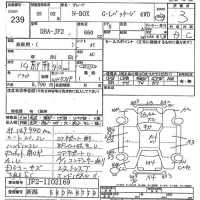 Honda N BOX лот № 239 оценка 3  с аукциона в Японии 7