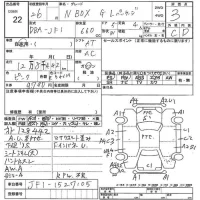 Honda N BOX лот № 22 оценка 3  с аукциона в Японии 7