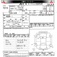 Mitsubishi RVR лот № 7015 оценка R  с аукциона в Японии 8