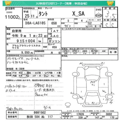 Daihatsu TANTO  с аукциона в Японии