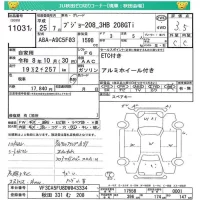 Peugeot 208 лот № 11031 оценка 3.5  с аукциона в Японии 4