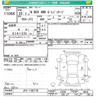 Honda N BOX лот № 11068 оценка 3  с аукциона в Японии 4
