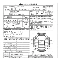 Honda N VAN лот № 1100 оценка 3  с аукциона в Японии 8