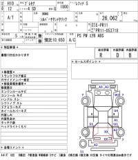 Nissan PRESEA лот № 8538 оценка R  с аукциона в Японии 5
