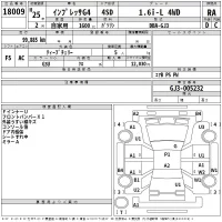 Subaru IMPREZA G4 лот № 18009 оценка RA  с аукциона в Японии 2