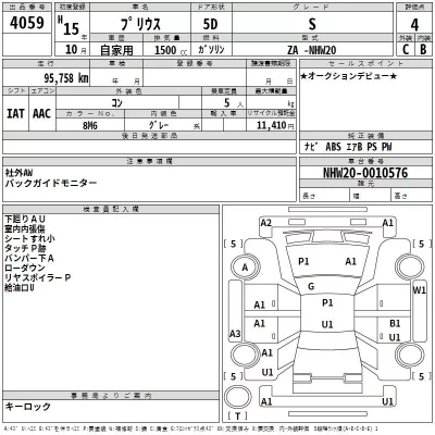 Toyota Prius  с аукциона в Японии