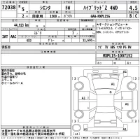 Toyota SIENTA лот № 72038 оценка 4.5  с аукциона в Японии 2