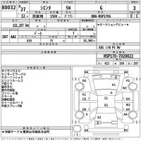 Toyota SIENTA лот № 80032 оценка 3  с аукциона в Японии 2