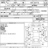 Suzuki HUSTLER лот № 3071 оценка 3.5  с аукциона в Японии 2