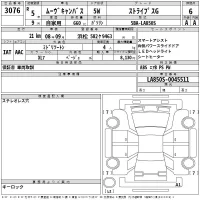 Daihatsu MOVE CANBUS лот № 3076 оценка 6  с аукциона в Японии 2