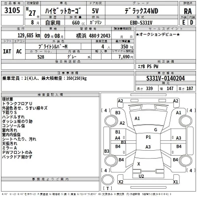 Daihatsu HIJET VAN  с аукциона в Японии