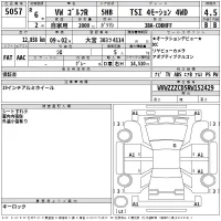 Volkswagen GOLF лот № 5057 оценка 4.5  с аукциона в Японии 2