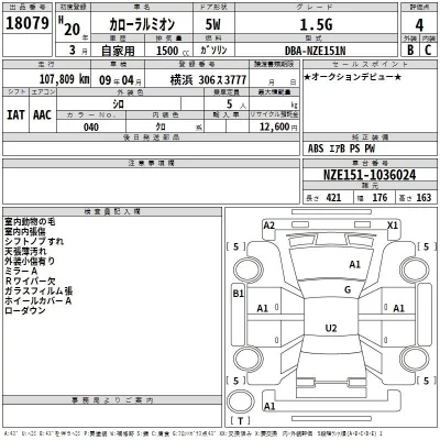 Subaru SAMBAR  с аукциона в Японии